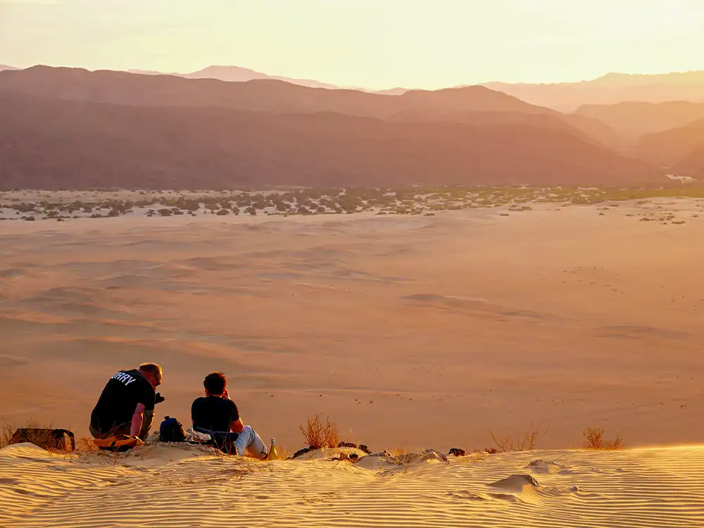 Tourists at Dune 45, Namibia Tourists at Dune 45, Namibia