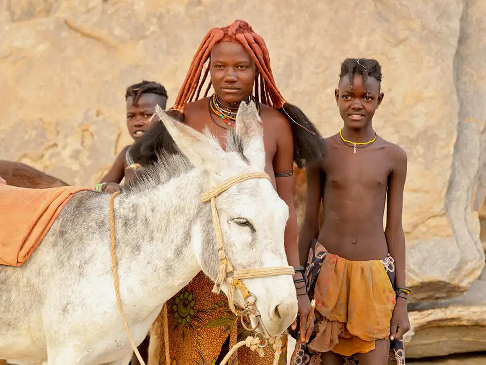 Himba people in namibia Himba people in namibia